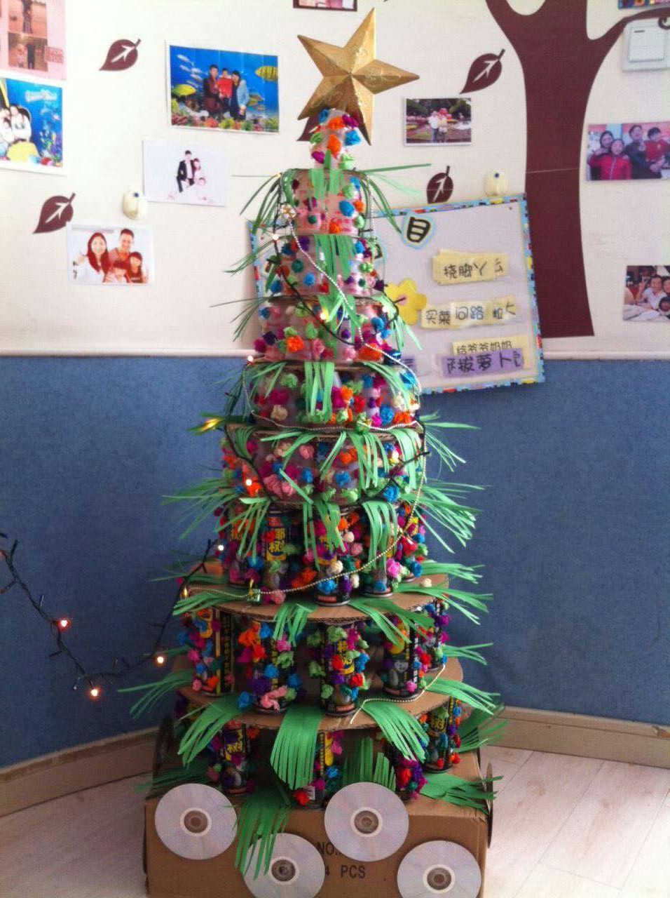 满天星幼儿园最美新年树评选